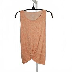 Wonder Nation Women's Orange Tie-Front Tank Top XL (14-16)